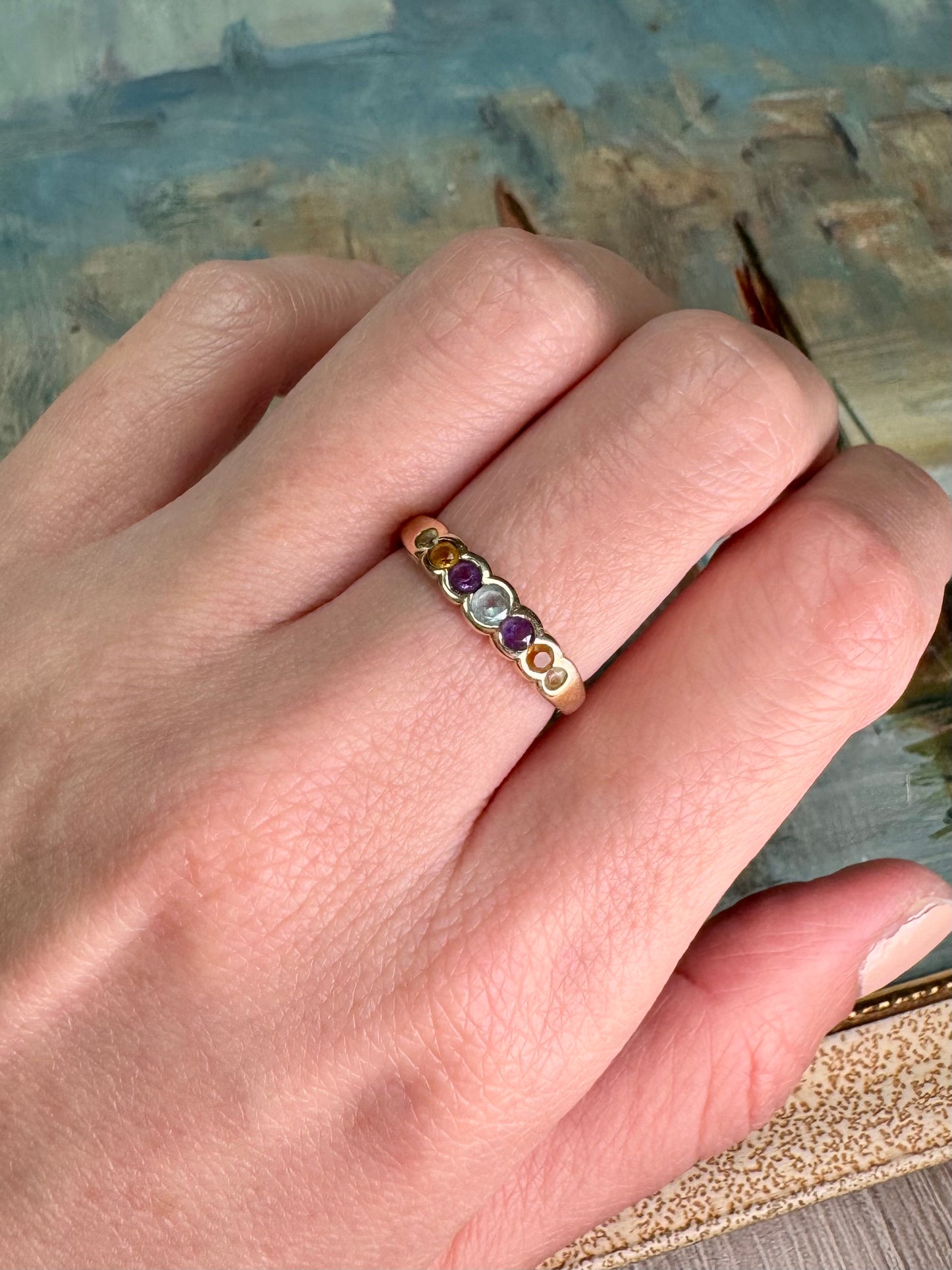 9ct Gold Multigem Ring