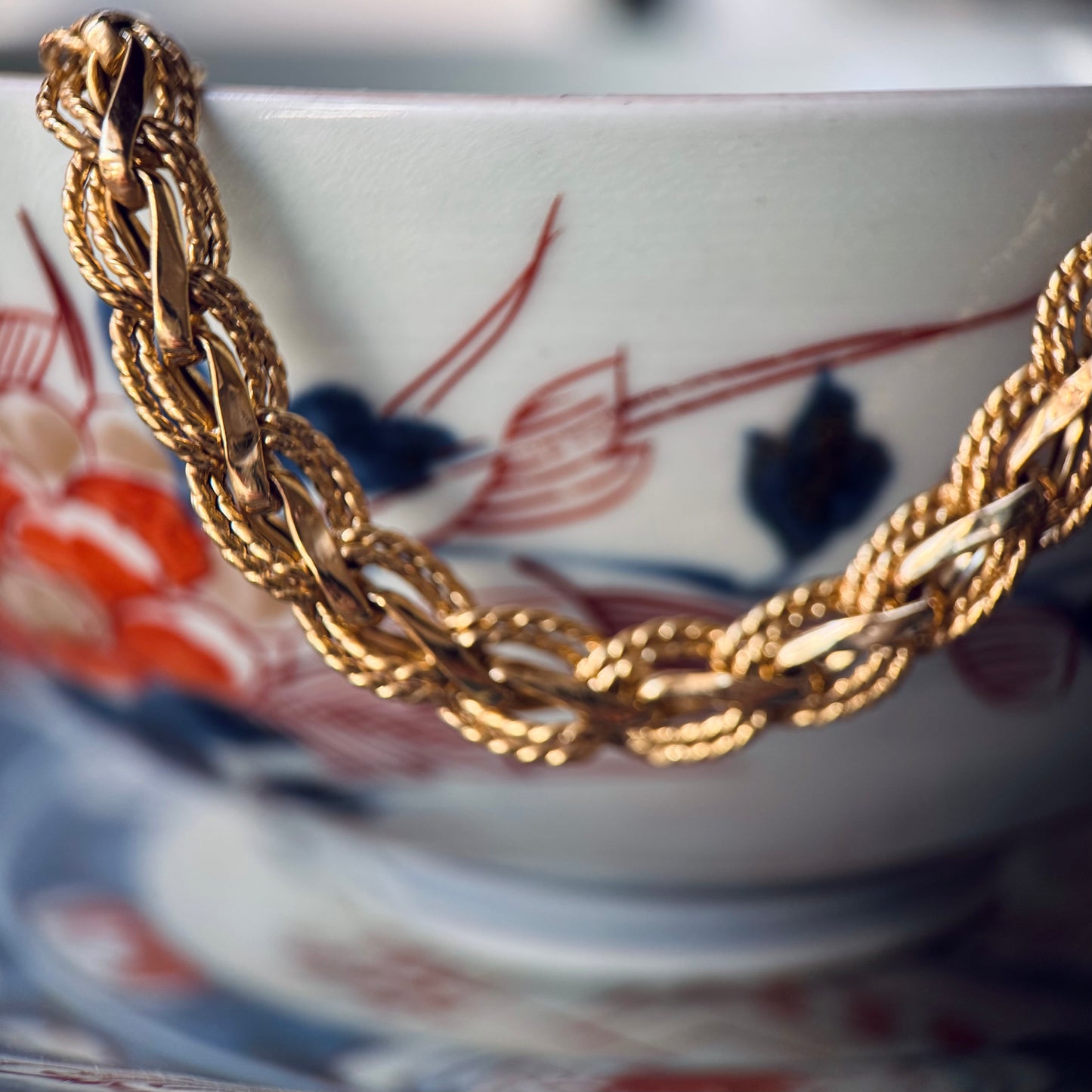 Ornate 9 Carat Yellow Gold Curb Link Bracelet