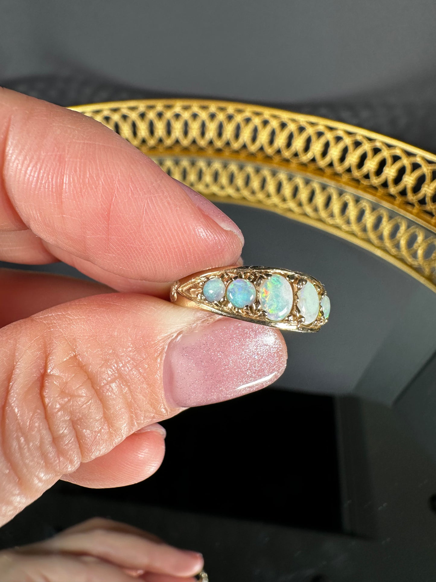 9ct Gold Opal “Gypsy” Ring