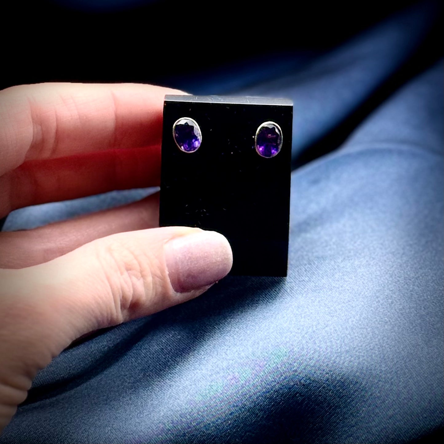 Amethyst Stud earrings