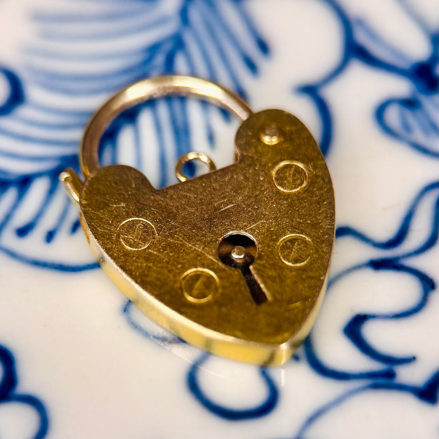 Heart Shaped Padlock Charm