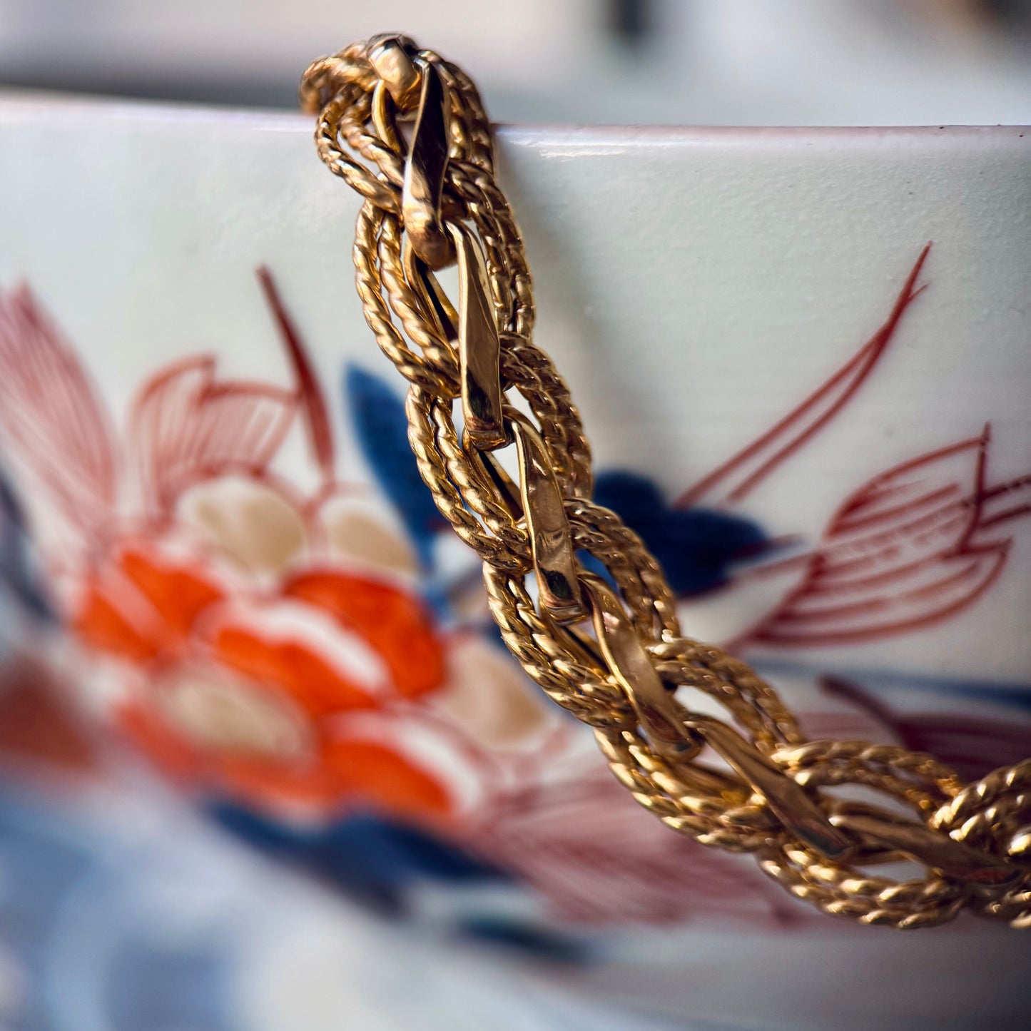 Ornate 9 Carat Yellow Gold Curb Link Bracelet