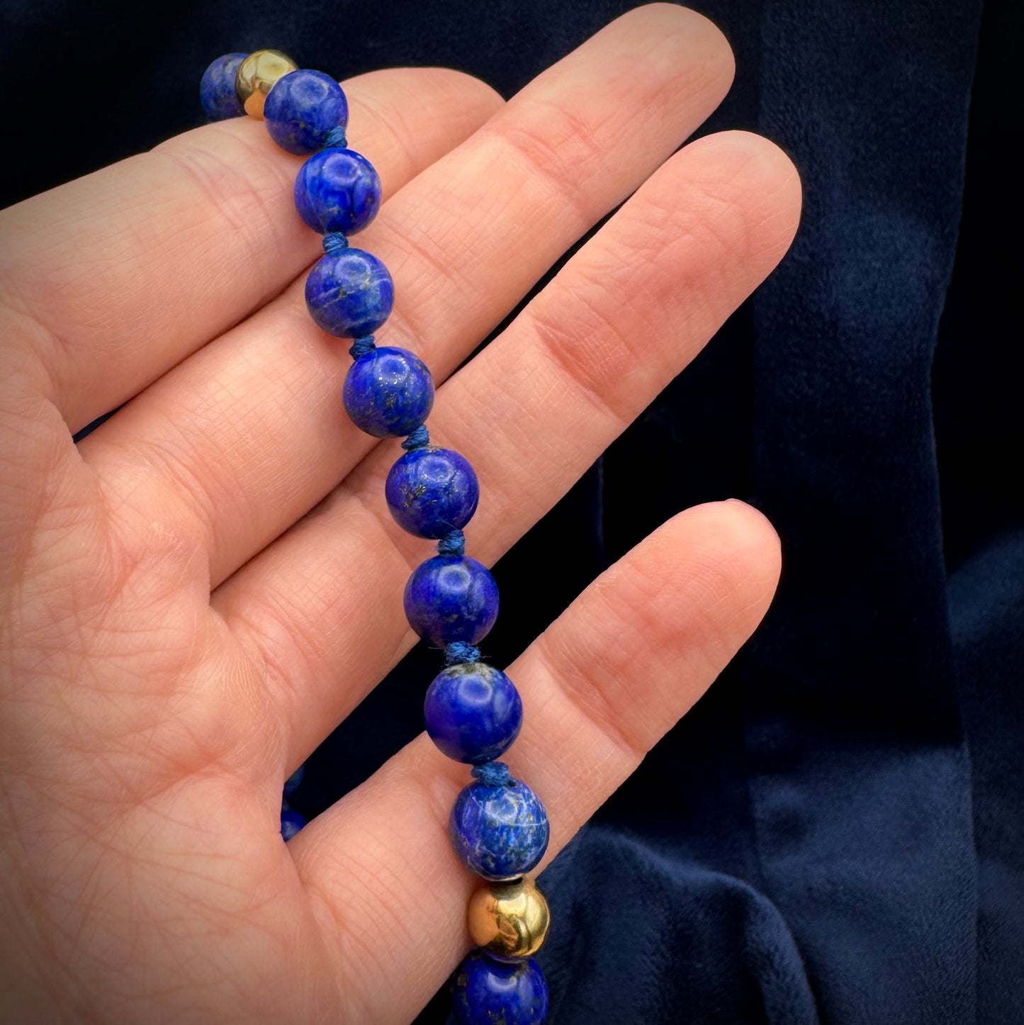 Lapis Lazuli Beaded Necklace