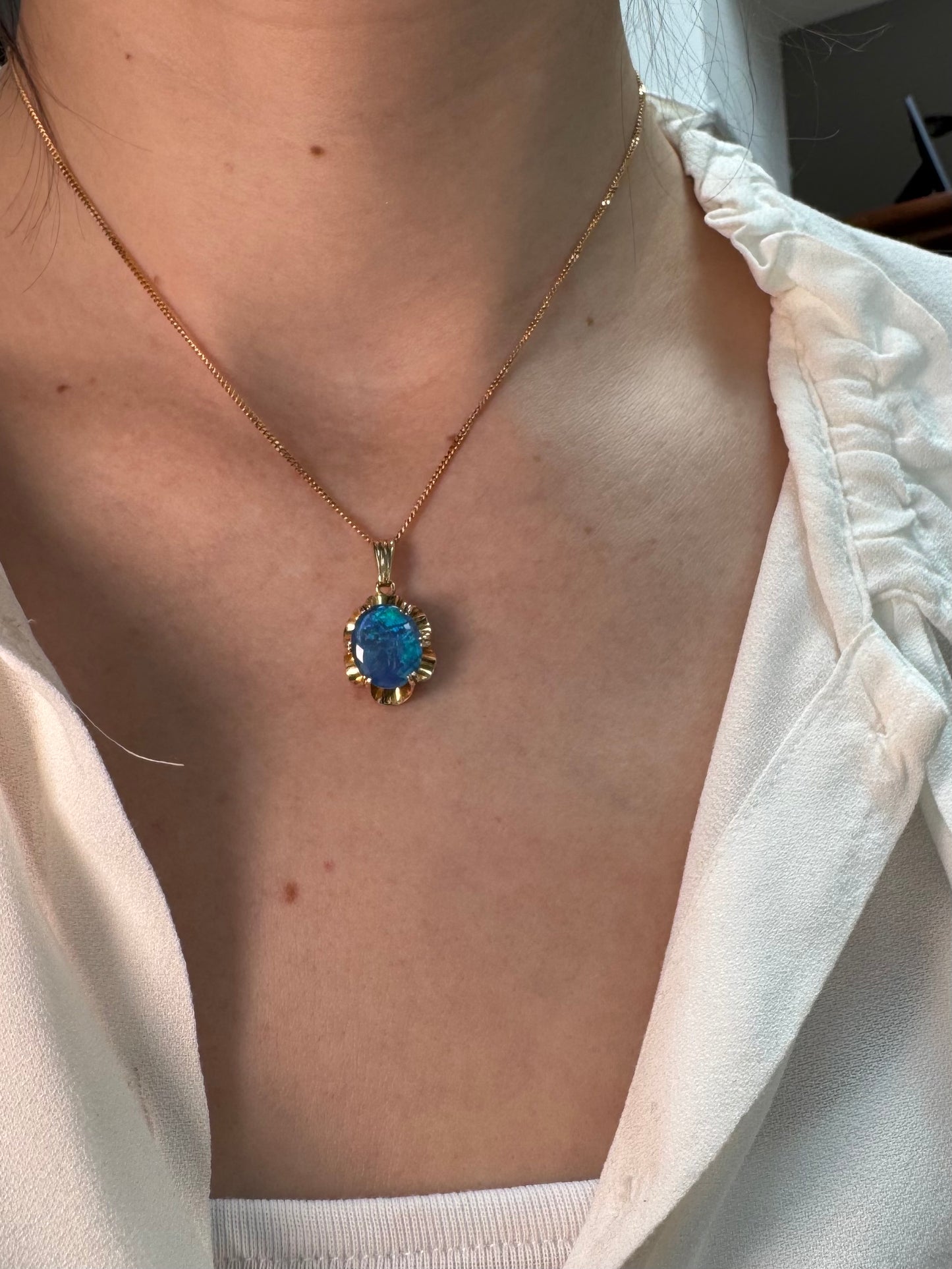 Black Opal Triplet Pendant (Pendant only)
