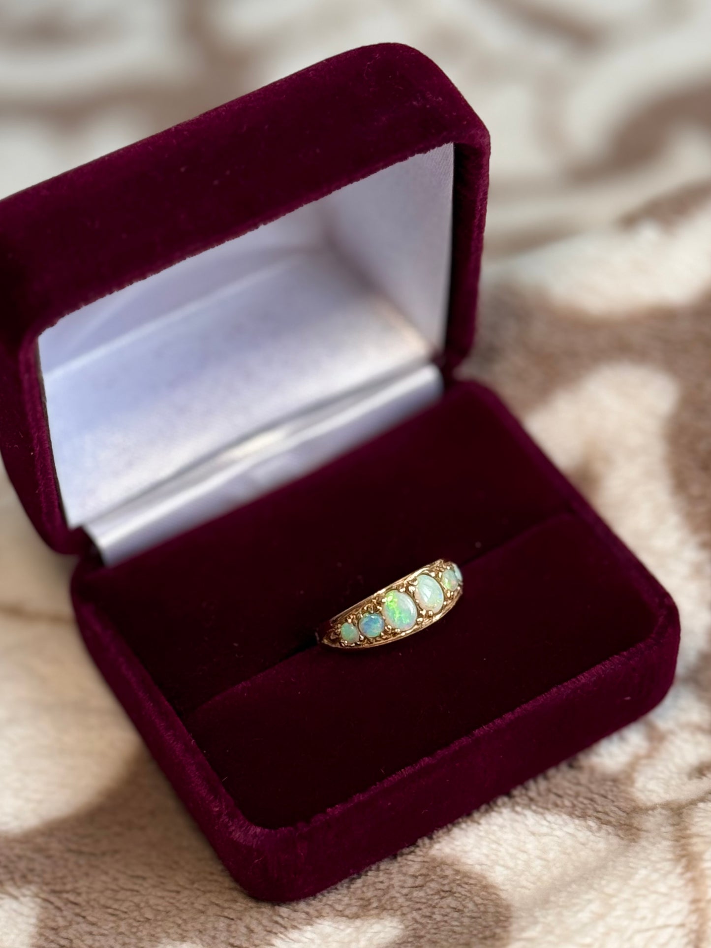 9ct Gold Opal “Gypsy” Ring