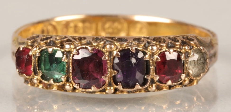 15ct Gold 19th Century “Regard” Ring