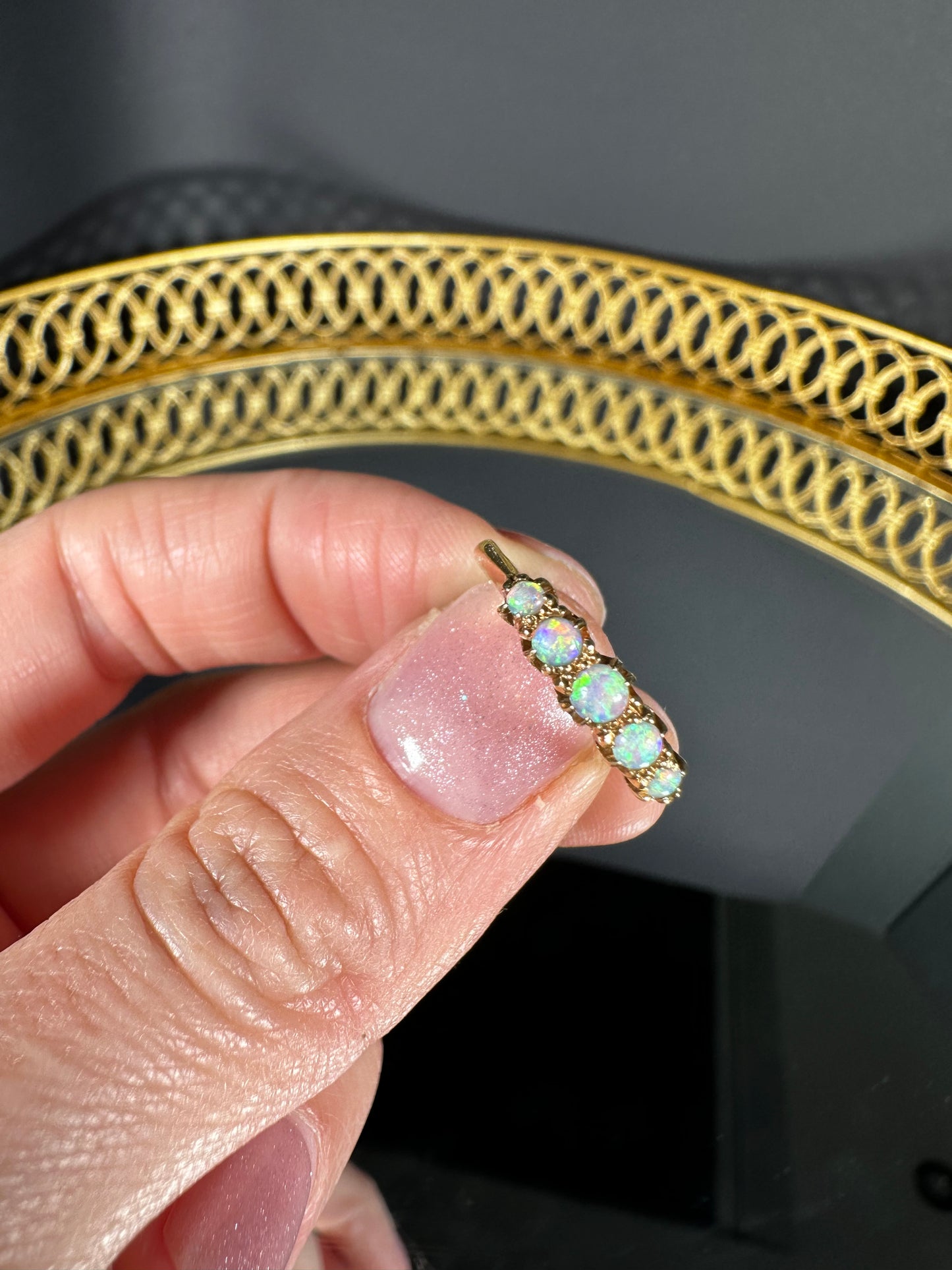 18 carat Opal 5 Stone Ring