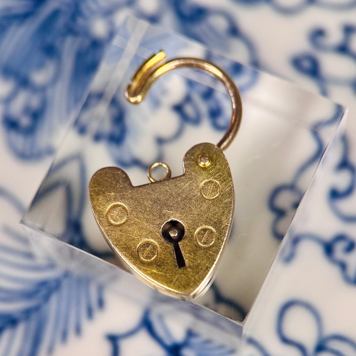 Heart Shaped Padlock Charm