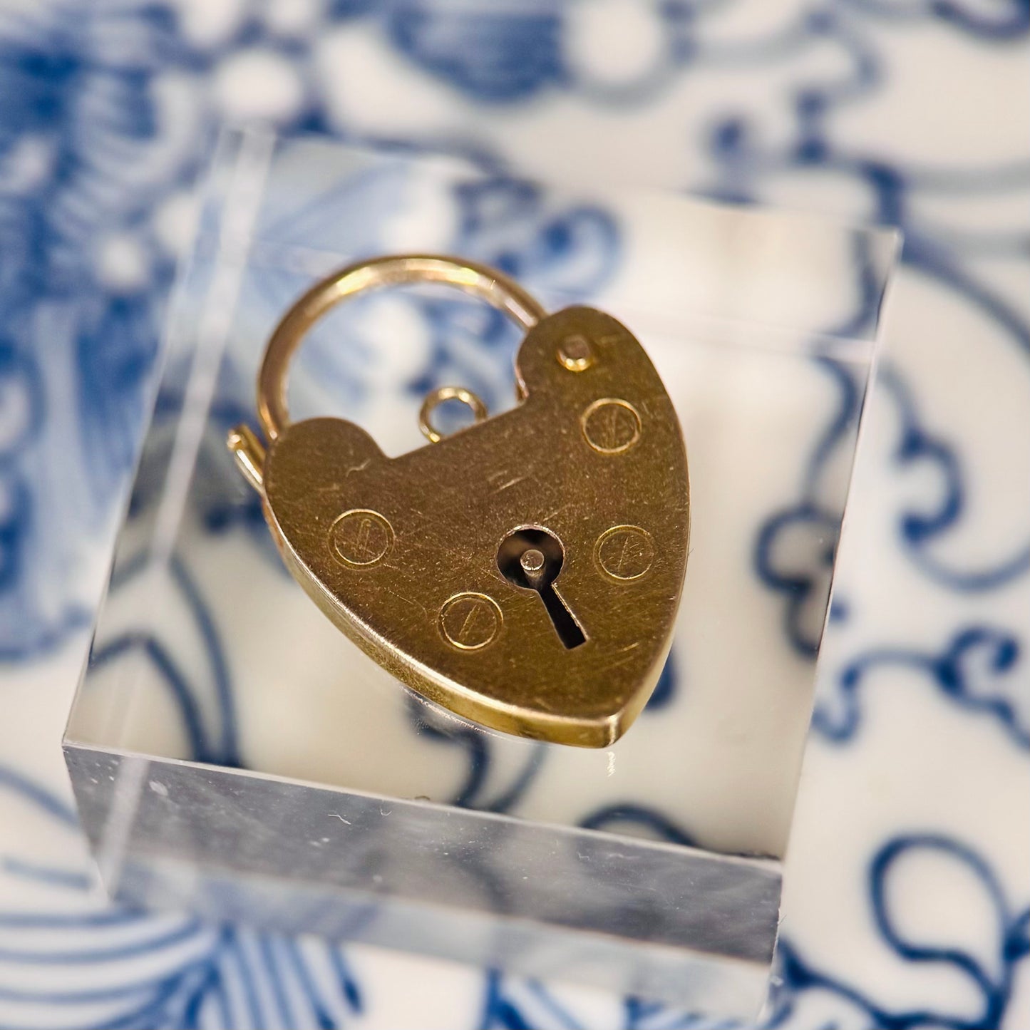 Heart Shaped Padlock Charm