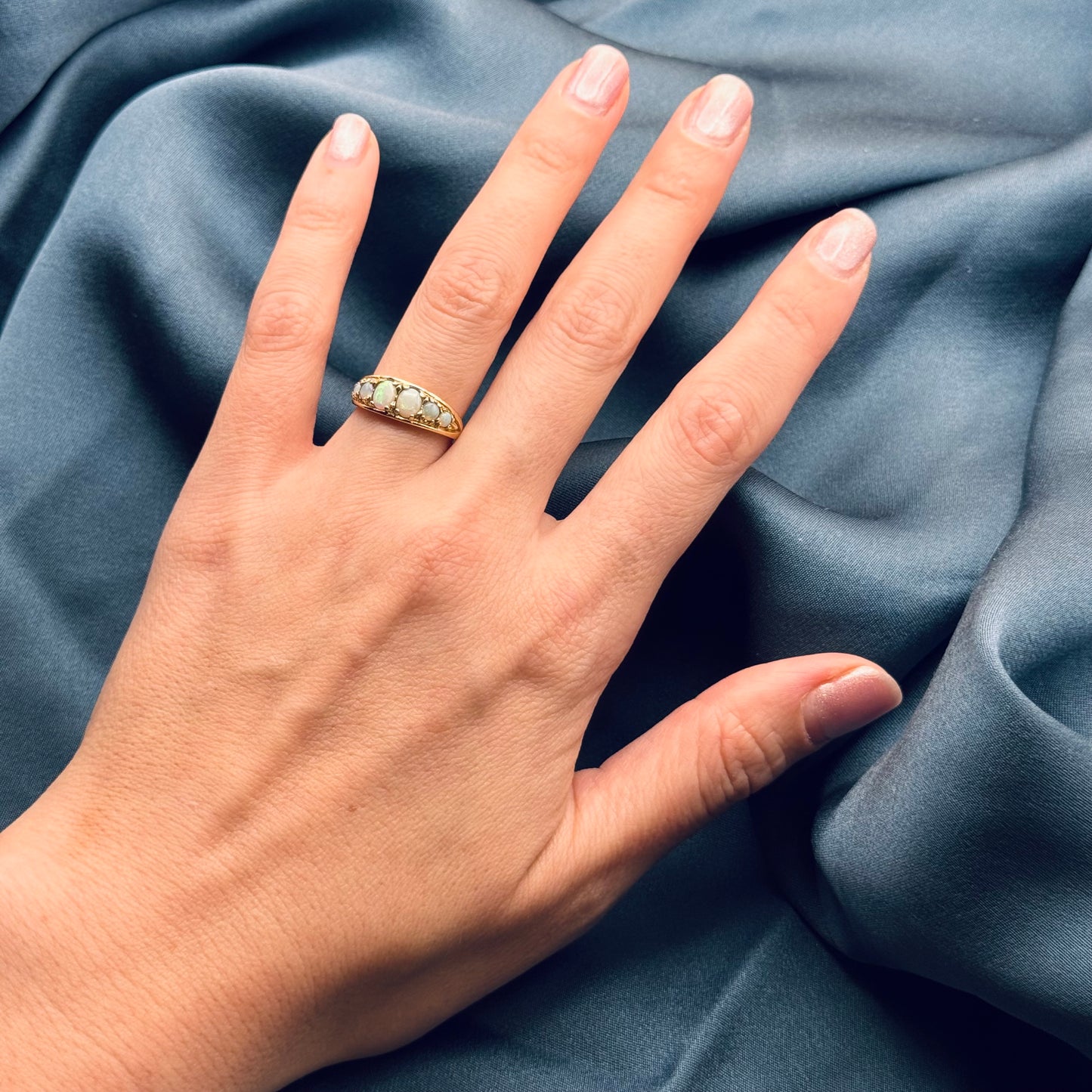 9ct Gold Opal “Gypsy” Ring