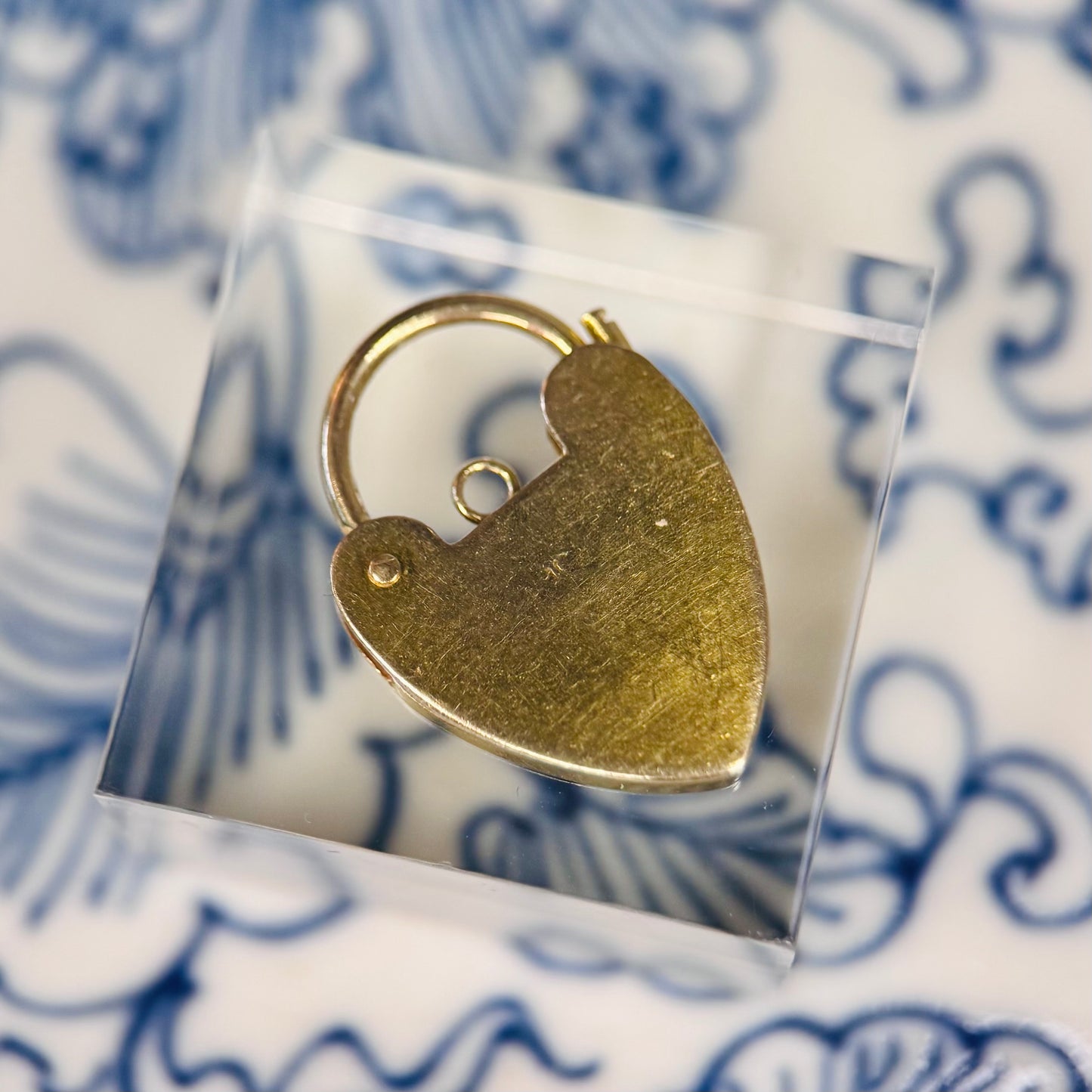 Heart Shaped Padlock Charm