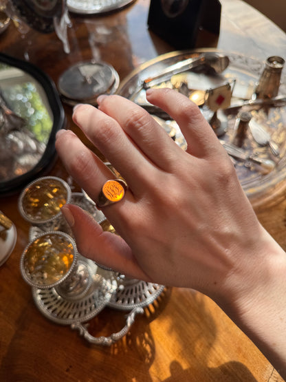 Antique 9 Carat Rose Gold Signet Ring