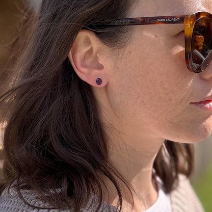 Amethyst Stud earrings