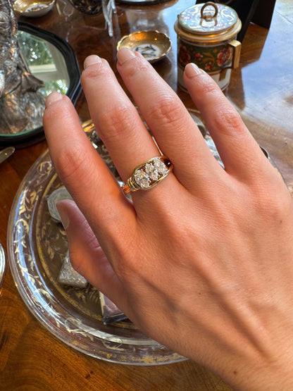 Large Diamond Marquis Trilogy Ring