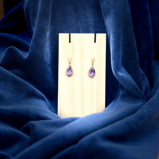 Amethyst Drop earrings