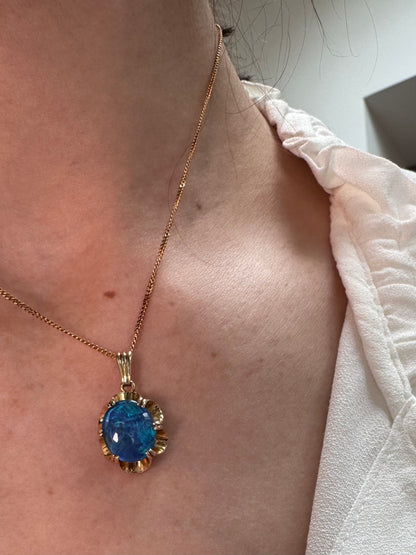 Black Opal Triplet Pendant (Pendant only)