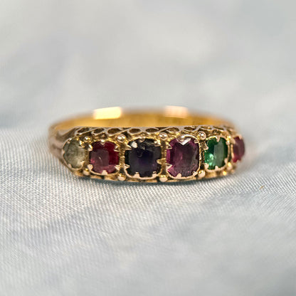 15 Carat Gold 19th Century “Regard” Ring