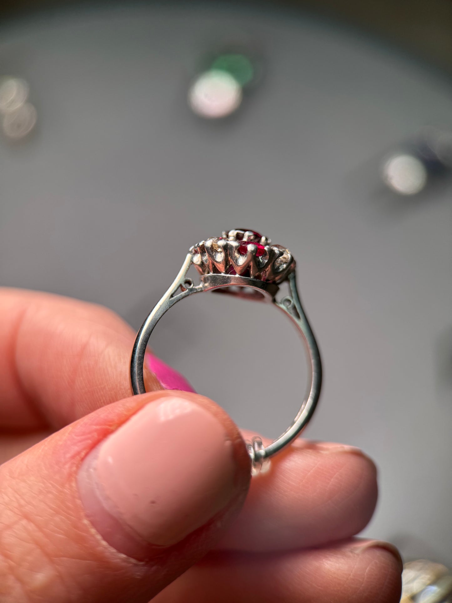 18ct Gold Ruby & Diamond Ring