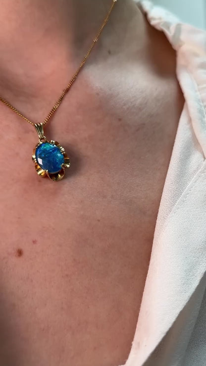 Black Opal Triplet Pendant (Pendant only)